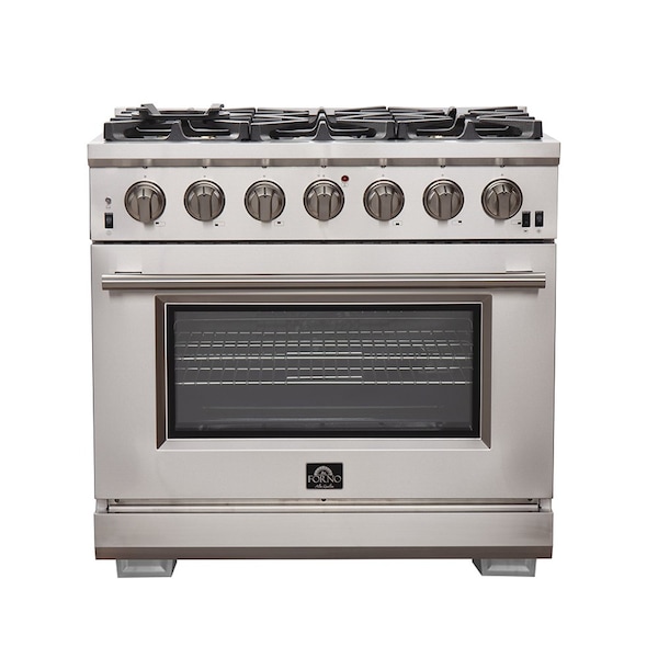 Forno Capriasca Titanium Professional 36In. Freestanding Gas Range FFSGS6260-36 - main